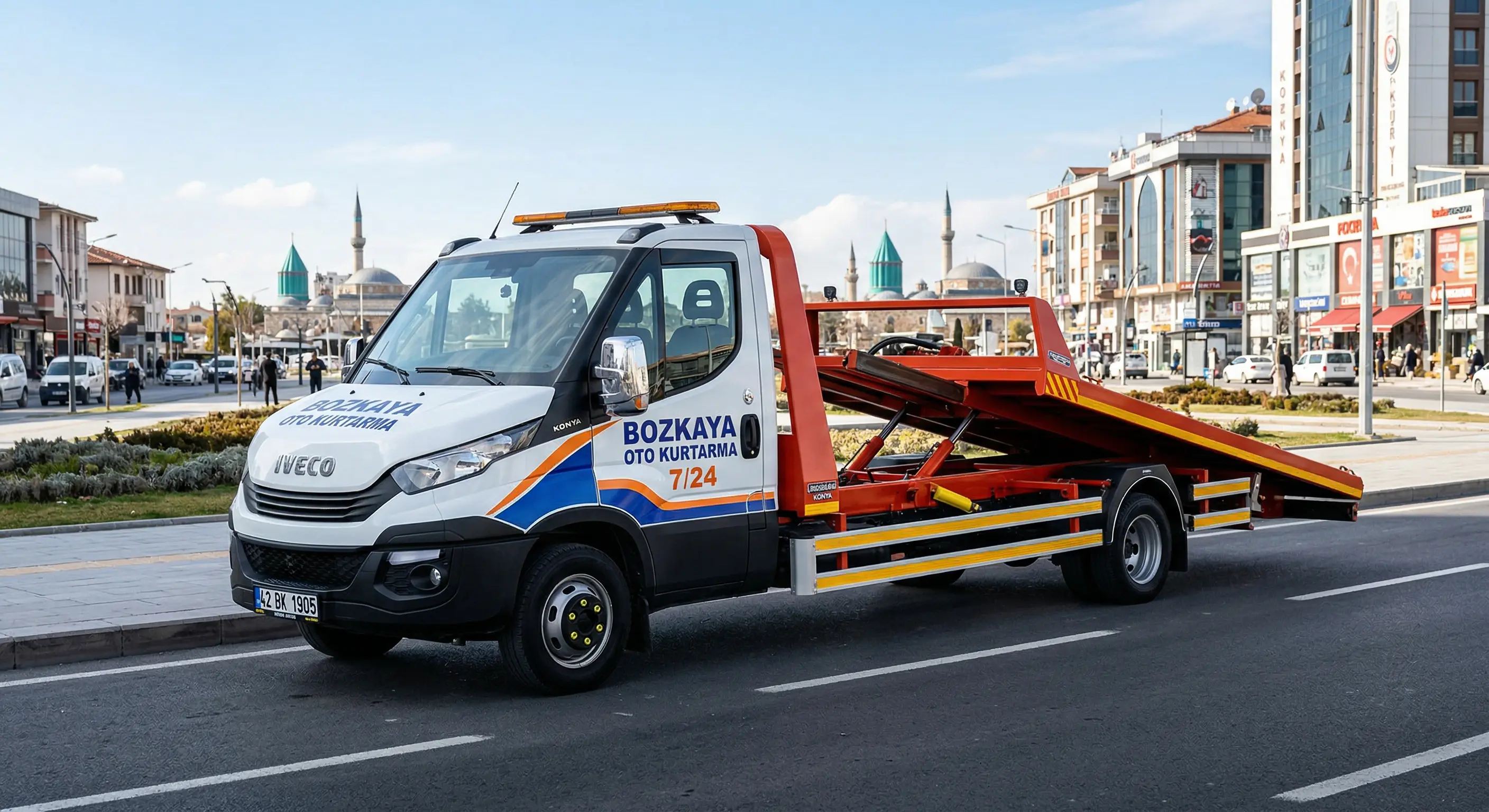 Konya oto kurtarma çekici aracı hizmet halinde